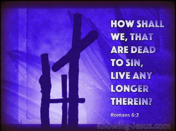 Romans 6:2 May it never be! How shall we who died to sin still live in it?